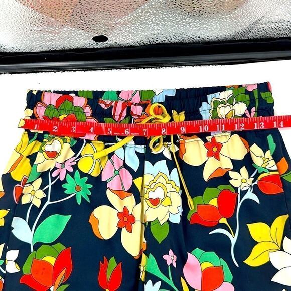 Woman’s kate spade new york XXS Flower Bed Twill Pants Flower Patterns Wide Leg - Picture 10 of 14